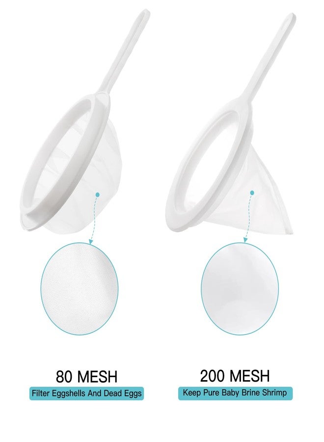 Clscea Aquarium Baby Brine Shrimp Sieve net (80 mesh +200 mesh Simple kit) - Image 3